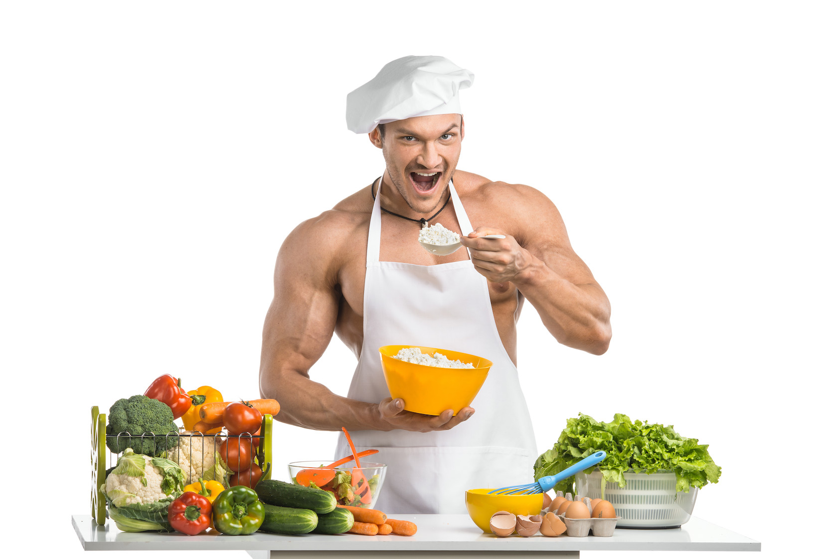 Bodybulider eating healthy with best supplements strong supplement shop