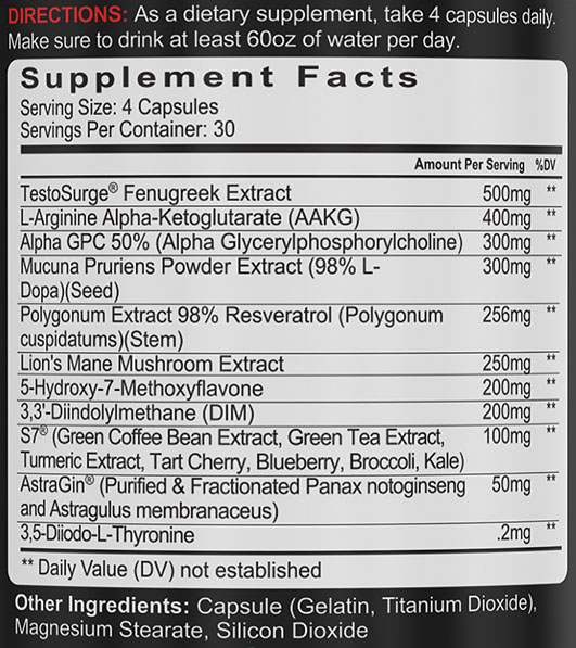 Hard Flex by Hard Rock Supplements  - Supplement Facts