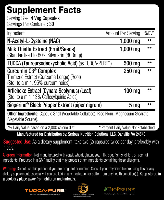 Liver Assist XT Advanced by SNS - Supplement Facts
