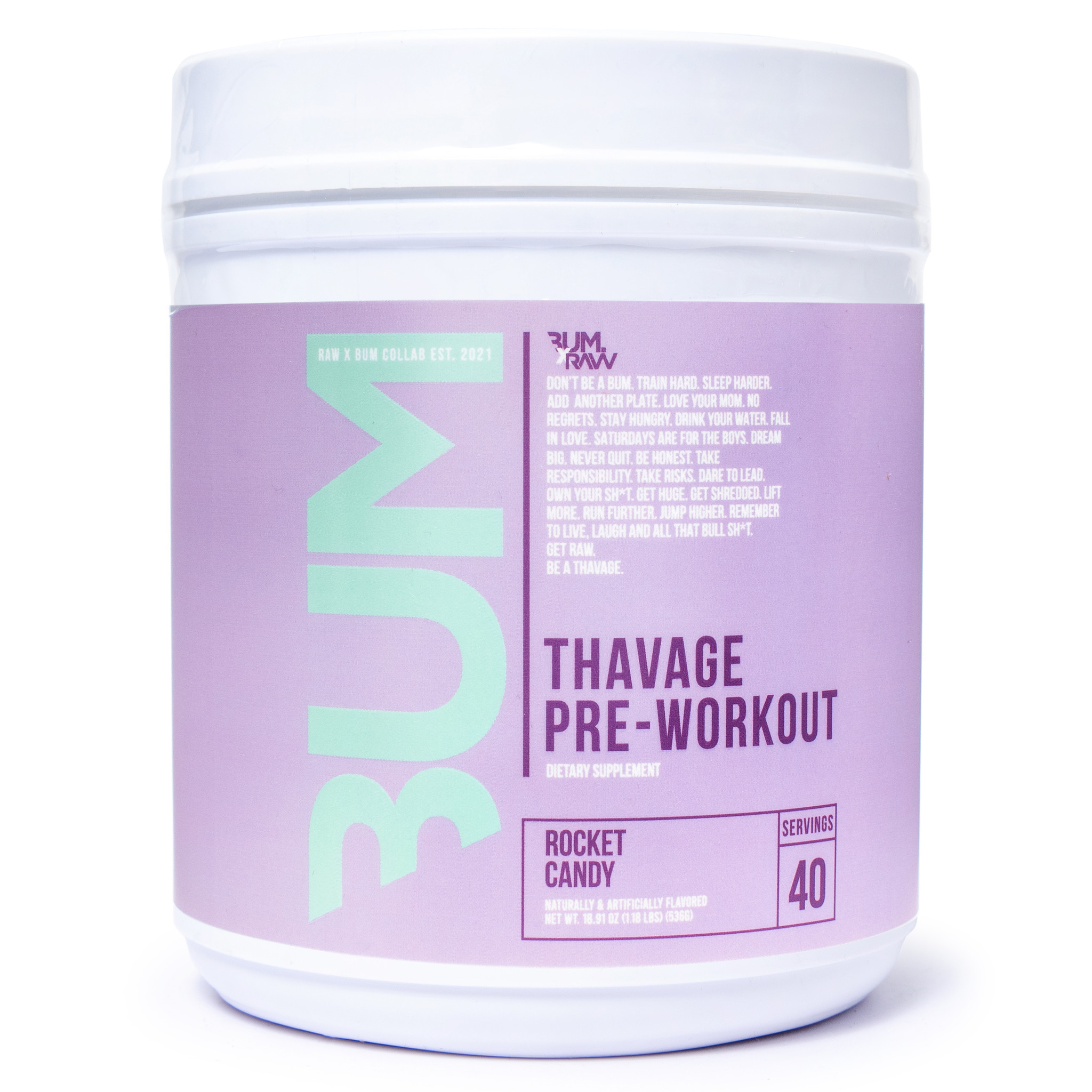 CBUM Thavage Pre-Workout by Raw Nutrition