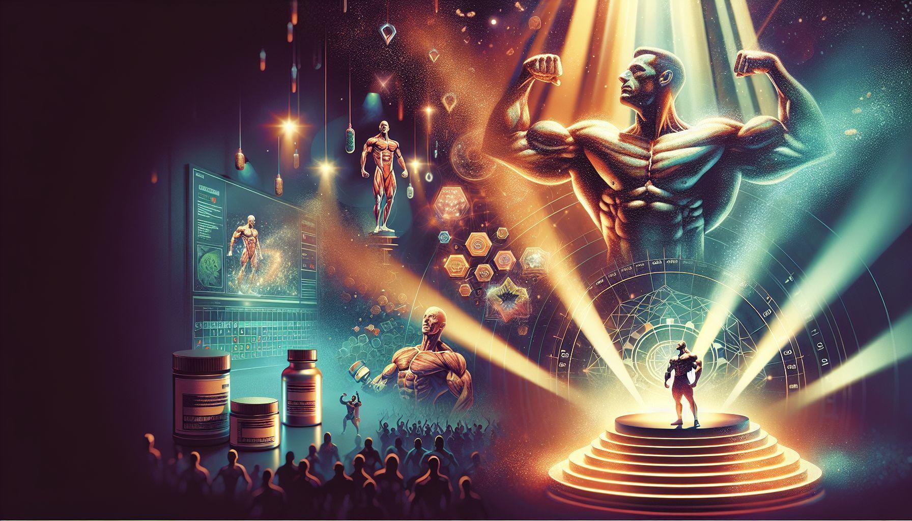Illustration of natural bodybuilding competitions