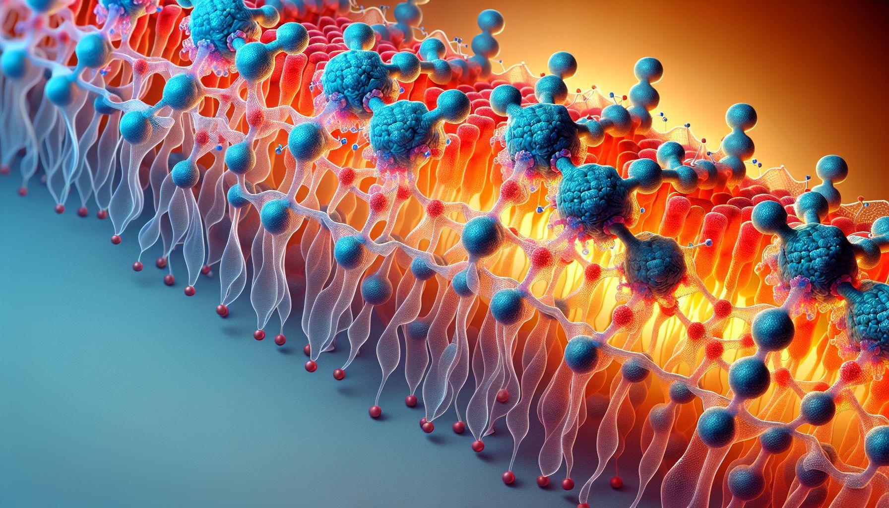 Illustration of phospholipid molecule structure