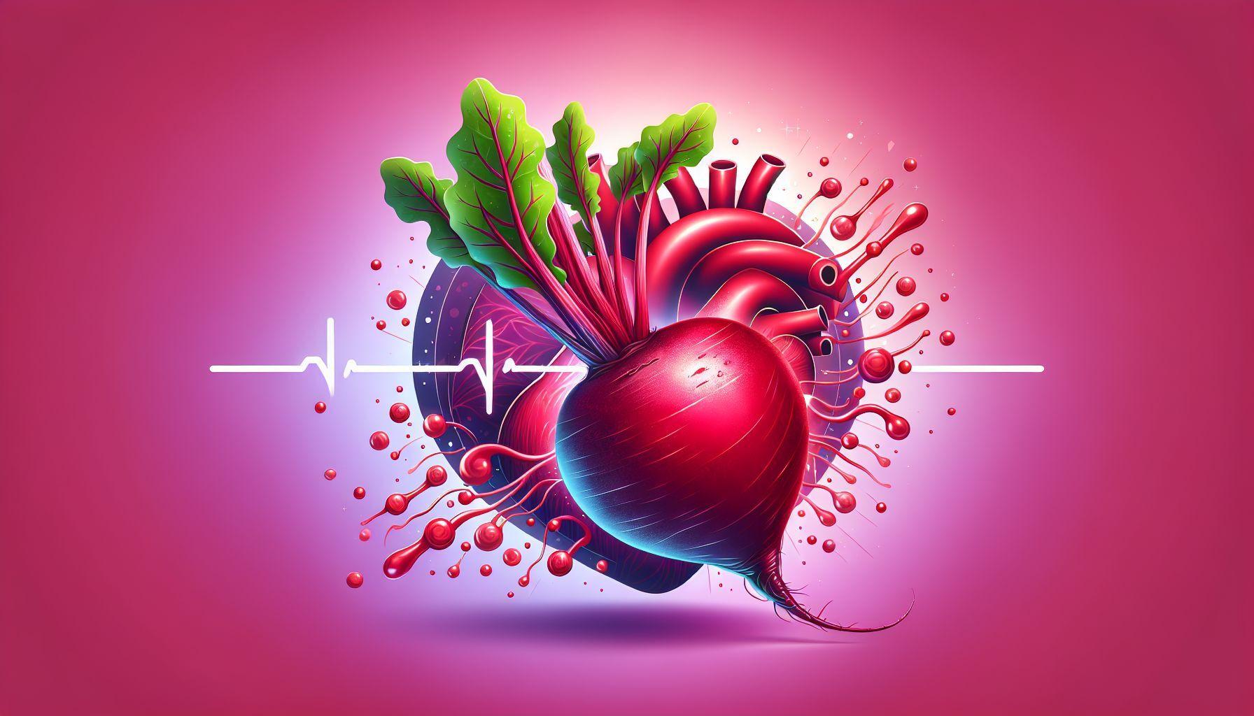 Illustration of organic beet root powder as a source of nitric oxide